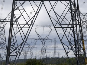 Power lines are seen in &ampnbsp;a Sept. 7, 2022 file photo.