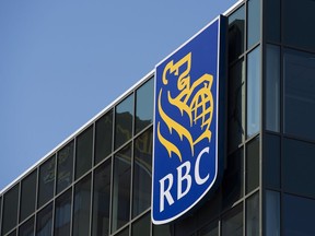 The RBC Royal Bank of Canada logo is seen in Halifax on Tuesday, April 2, 2019.
