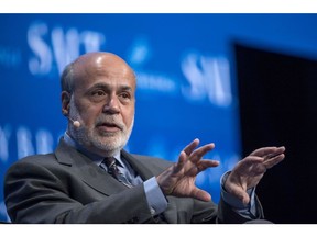 Ben Bernanke, former chairman of the Federal Reserve, speaks during the Skybridge Alternatives (SALT) conference in Las Vegas, Nevada, U.S., on Wednesday, May 17, 2017. The SALT Conference facilitates balanced discussions and debates on macro-economic trends, geo-political events and alternative investment opportunities for the year ahead.