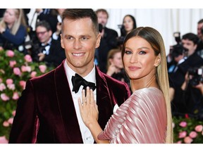 :Gisele Bündchen and Tom Brady attend The 2019 Met Gala in New York City.