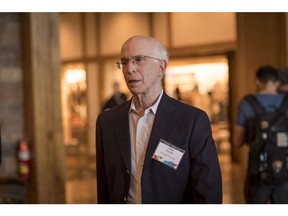 Alan Blinder, professor of economics at Princeton University, arrives for dinner during the Jackson Hole economic symposium, sponsored by the Federal Reserve Bank of Kansas City, in Moran, Wyoming, U.S., on Thursday, Aug. 22, 2019. Over the past two decades, central bankers have used the annual symposium to plot out and signal changes in monetary policy. With global recession fears growing and bond yields tumbling, this week's gathering is one of the most anticipated in years.