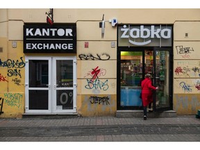 A Zabka Polska SA grocery store in Warsaw. Photographer: Lukasz Sokol/Bloomberg