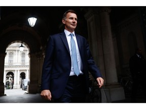 Jeremy Hunt, UK chancellor of the exchequer. Photographer: Carlos Jasso/Bloomberg