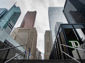 Bank towers in Toronto's financial district.