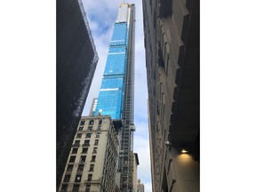 BrandSafway received the Mast Driven Hoists & Platforms Project of the Year Award for engineering and installing the tallest hoist on a common tower and the world's largest continuous rack and pinion hoist at Central Park Tower in New York City.