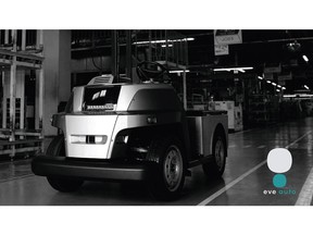 eve auto, an autonomous goods transport service from eve autonomy, a joint venture between Yamaha Motor and Tier IV, Inc. Photo credit: eve autonomy/Yamaha Motor