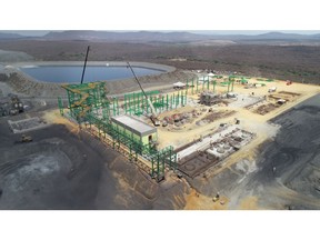 Construction of Largo's ilmenite concentration plant progressed in Q3 2022, including the building of desliming, flotation, filtration, warehouse and pipe rack structures.