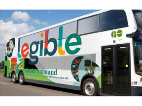 Legible READ on the GO bus wrap mock up. Please note: this is a rendering and is subject to change.