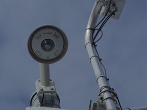 A Miovision camera keeps watch over a busy intersection. SUPPLIED