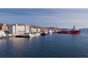 Centre for Ocean Ventures and Entrepreneurship (COVE), seen from Dartmouth Cove in Dartmouth, Nova Scotia