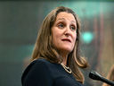 Chrystia Freeland is promoting friend-shoring as a trade strategy to counter the influence of authoritarian regimes such as Russia and China.