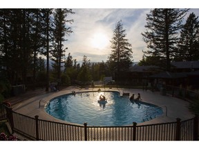 Canada's largest natural mineral hot springs