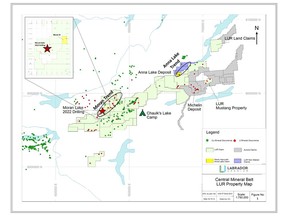 Labrador Uranium Projects and Claims on the Central Mineral Belt in Labrador