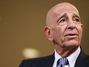 Tom Barrack, chairman of Colony NorthStar Inc., speaks during a Bloomberg Television interview at the Milken Institute Global Conference in Beverly Hills, California, U.S., on Tuesday, May 1, 2018. Photographer: Patrick T. Fallon/Bloomberg