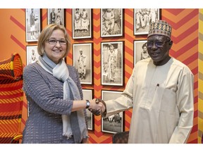 Kaywin Feldman, Director of the National Gallery of Art, and Professor Abba Isa Tijani, Director General of Nigeria's National Commission for Museums and Monuments.