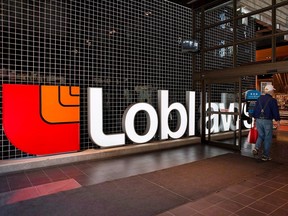 A customer enters a Loblaws store in Toronto.