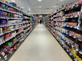 The inside of a Metro grocery store in Toronto.