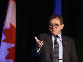 Natural Resources Minister Jonathan Wilkinson speaking to the Calgary Chamber of Commerce.