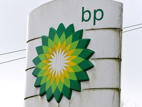 A BP a petrol and diesel filling station in Llanteg, Pembrokeshire, Wales, Britain.