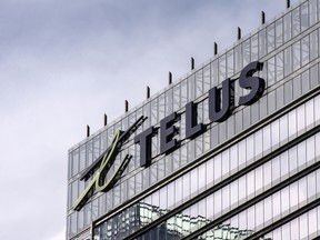 A Telus Communications Inc. building in Toronto.