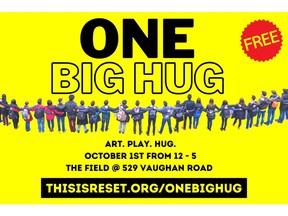 ART. PLAY. HUG. October 1st 12-5 The Field @ 529 Vaughan Rd, TO