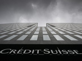 Credit Suisse unveils 'radical' strategy as Q3 loss hits $4 billion 2 FILE - Gray clouds cover the sky above a Credit Suisse bank building in Zurich, Switzerland, February 21, 2022. Swiss bank Credit Suisse on Thursday (October 27) unveiled a