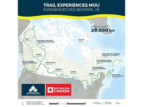 Trans Canada Trail and Destination Canada announced the signing of a Memorandum of Understanding (MOU), marking the two organizations' commitment to work together and share expertise that supports the development of trail destinations across the country.