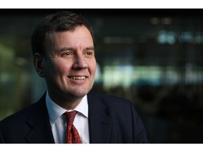 Greg Hands, U.K. international trade minister, poses for a photograph after speaking at the U.K. Investment Day conference in London, U.K., on Monday, Nov. 28, 2016. The U.K. government will make banks' access to the single market a priority in Brexit talks, Hands said, as cross-party groups joined forces to make the case for as little disruption as possible once Britain leaves the European Union.