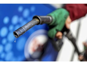 A customer fills up with unleaded petrol at a gas station in Rome, Italy, on Wednesday, March 9, 2022. Gasoline prices are surging across Europe with the war in Ukraine and threats to expand sanctions to energy raising questions about whether Russian supplies will keep flowing to market.