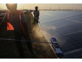 A solar farm in Karnataka, India. Photographer: Dhiraj Singh/Bloomberg