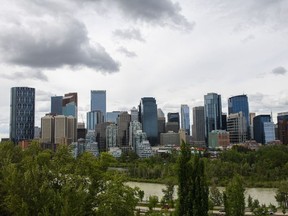 Downtown Calgary, Alberta, Canada, on Monday, June 20, 2022. Calgary, surrounded by fields of oil, natural gas, wheat and barley that make Canada a global exporting powerhouse, is at the epicenter of a post-Covid economic expansion.