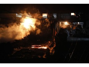 The Cleveland-Cliffs Inc. Cleveland Works steel mill in Cleveland, Ohio, US, on Wednesday, Aug. 17, 2022. US steel may be showing the first inkling of a slowdown in demand as construction-sector demand softens, according to Cleveland Cliffs Inc., the nation's second-largest steelmaker. Photographer: Luke Sharrett/Bloomberg