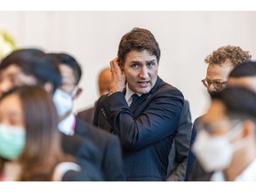 Justin Trudeau takes part in the Asia-Pacific Economic Cooperation summit in Bangkok on Nov. 18, 2022.