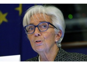 Christine Lagarde in Brussels.