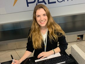 Ukrainian refugee Iryna Zozulia arrived in St. John's on May 9 and now works for PAL Airlines.
