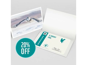 Save 20 per cent on all adoption cards. Choose from over 20 species and receive a beautiful card complete with a personalized certificate, envelope and a charitable tax receipt.