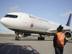 An Air Canada plane. Air Canada is the only airline that does significant business in Asia.