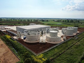 Easy Energia Ambiente is one Anaergia's six facilities in Italy. It has the capacity to anaerobically digest 36,450 tons of landfill-diverted food scraps and other organic waste each year and convert this waste into 3,215,000 cubic meters of biomethane (renewable natural gas).