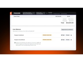 Procore Announces Innovations to Address Challenges Associated with Payments, Preconstruction and Labor Shortage
