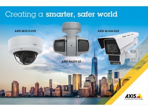 Axis Communications launches its new network cameras at ISC East, including AXIS M3215-LVE, AXIS Q6225-LE, and AXIS Q1656-DLE.