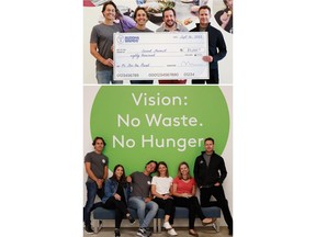 The Buddha Brands Team Presents a Check to Second Harvest to Help Fight Hunger and Reduce Food Waste