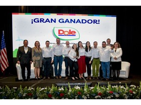 Farm Managers and Employees from Dole's Santa Fe and Muelle Farms were present at the award ceremony, along with representatives from Dole Tropical Products and Dole's Costa Rican subsidiary.