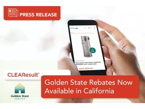 California residents can now save money instantly on energy-efficient home upgrades with the new Golden State Rebates program implemented by CLEAResult. Rebates are now available for SDG&E, PG&E, SoCalGas and SCE customers.