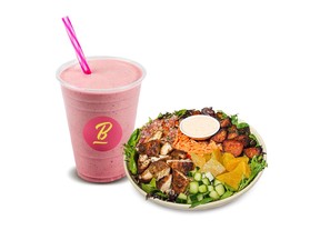 Camu Camu Smoothie and Brasa Chicken Bowl part of offerings being given away this Saturday