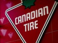 A Canadian Tire sign at a store in Toronto.