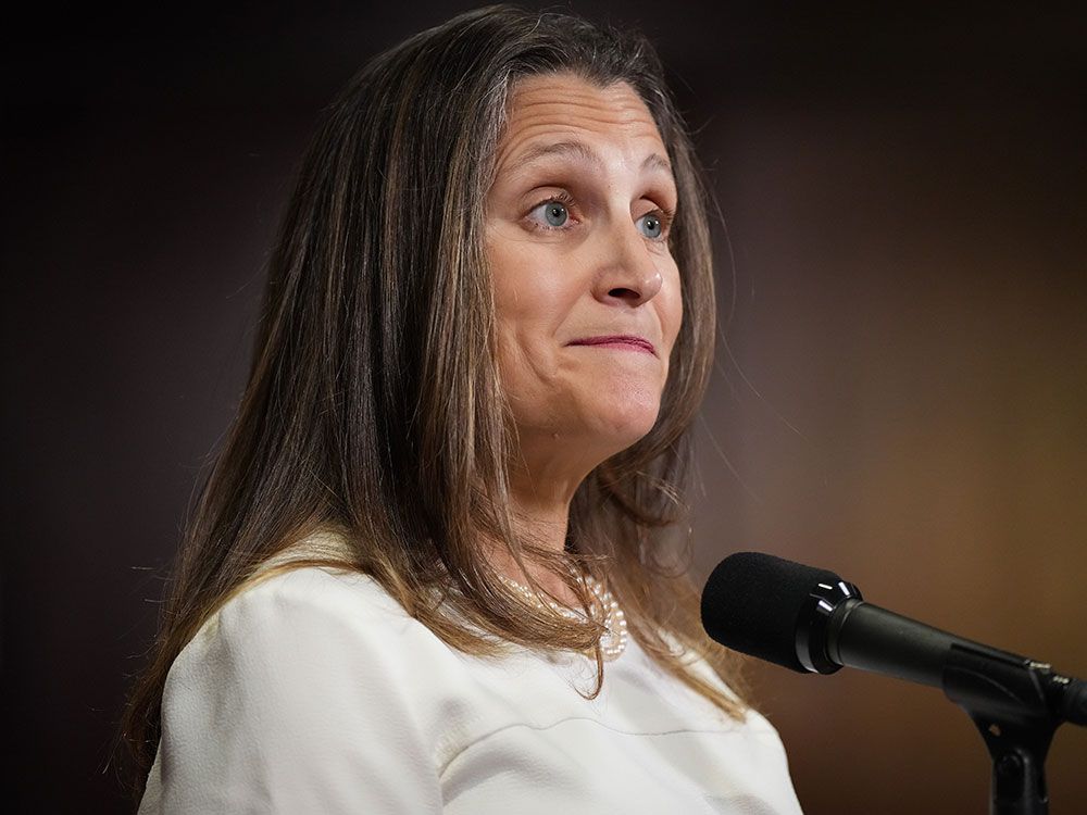 Freeland Promises More Carrots As Ottawa S Moves To Boost Green   Chrystia Freeland 1110 