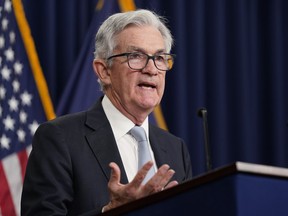 Federal Reserve Chairman Jerome Powell speaks at a news conference following a Federal Open Market Committee meeting, Wednesday, Nov. 2, 2022, in Washington.