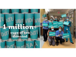 Customers can help DAVIDsTEA meet their next goal of 2 million cups donated--every transaction equals one cup of tea donated!