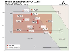 Lowhee Proposed Bulk Sample Infill Drilling Highlights
