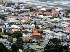 Houses in Wellington, New Zealand.